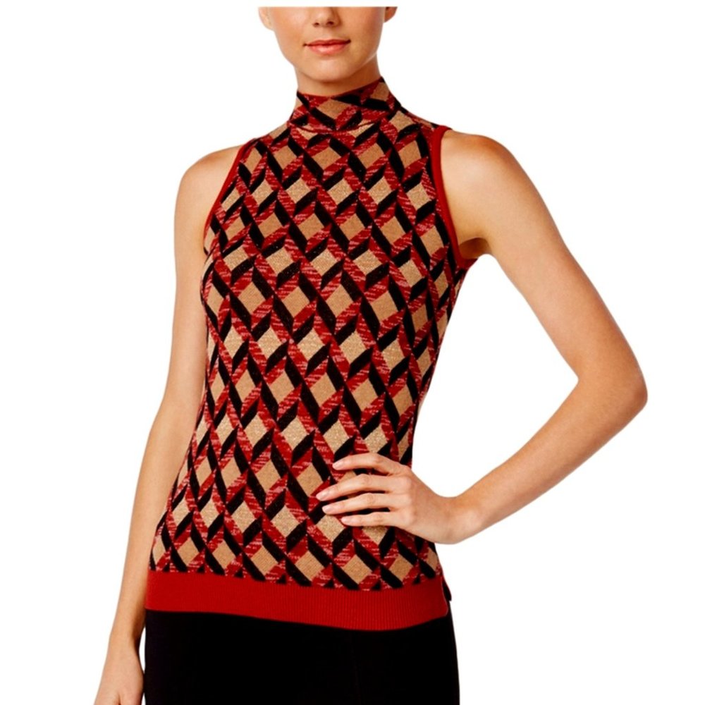 INC Knit Sleeveless Sweater  L